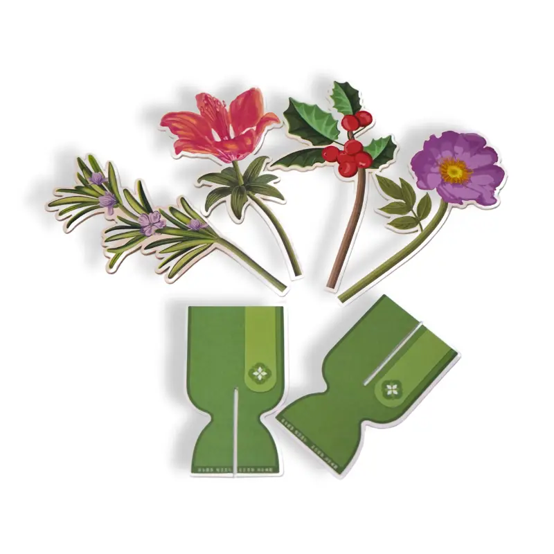 Paper flower air freshener with packaging set for home and office