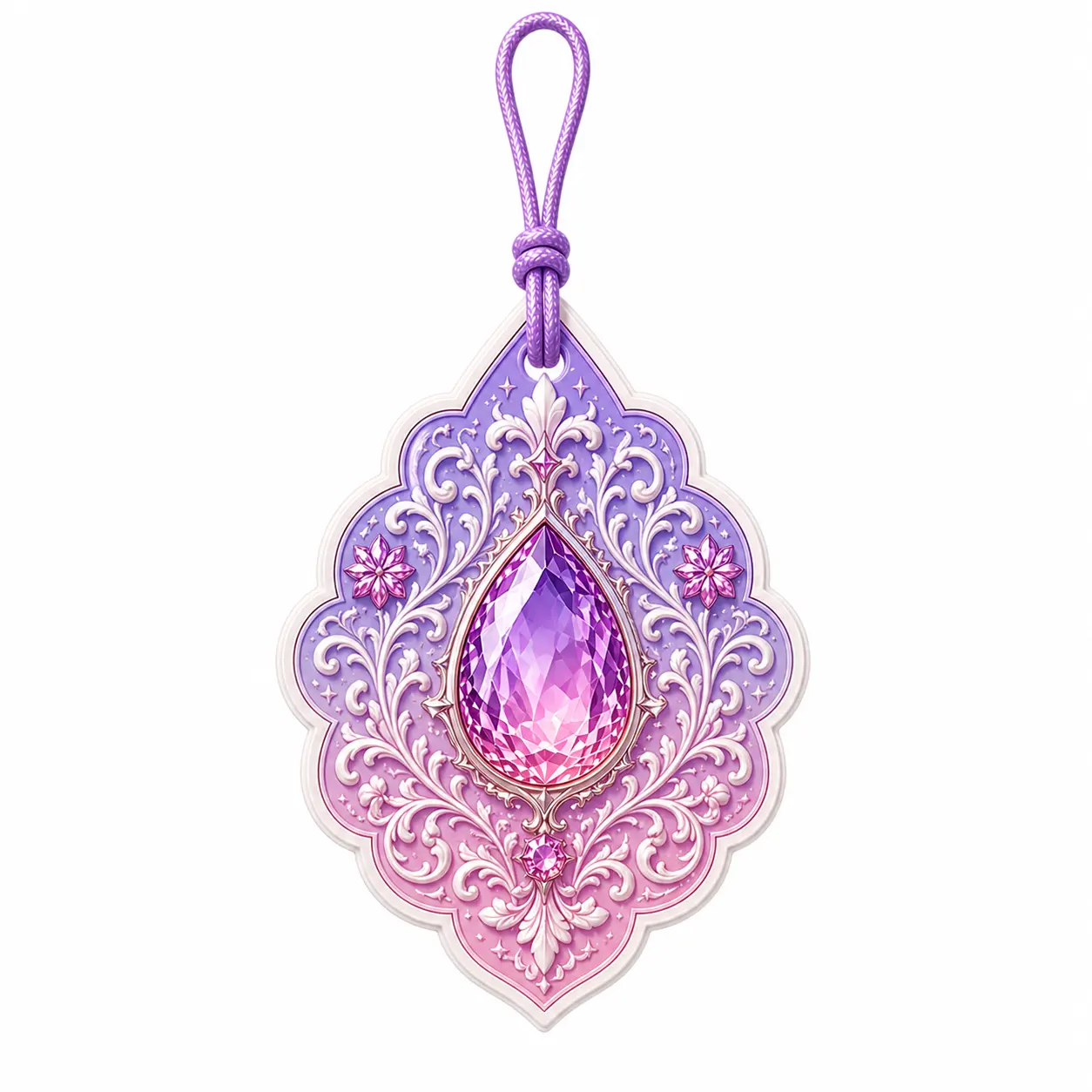 Amethyst-Edelstein hängender Lufterfrischer